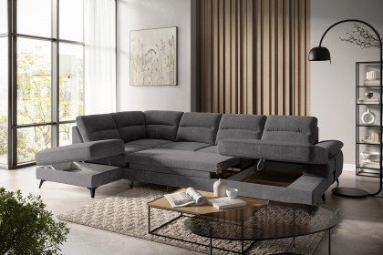 Flavia von COTTA - Couchgarnitur links graphite