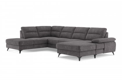 Flavia von COTTA - Couchgarnitur links graphite