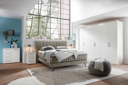 Baldwin von set one by Musterring - Boxspringbett 180 KTB mixed-grey