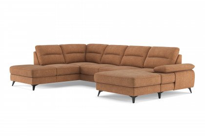 Flavia von COTTA - Polstergarnitur links cognac