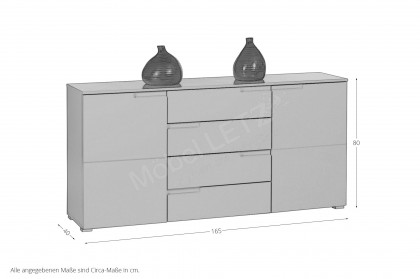 Spice von BEGA Consult - Sideboard Hochglanz, grau