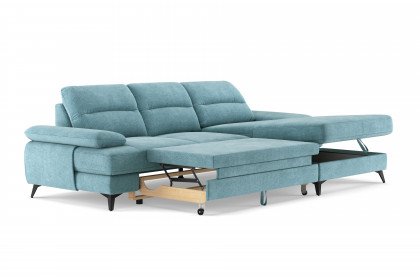Flavia von COTTA - Eckcouch rechts turquoise