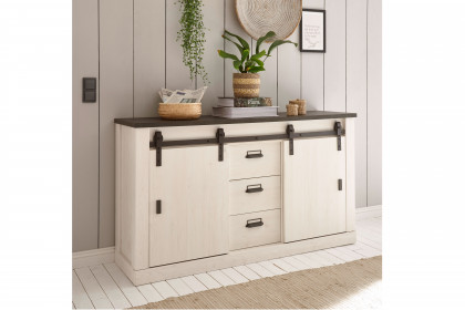 Sherwood von IMV Steinheim - Sideboard in Pinie Weiß Nachbildung