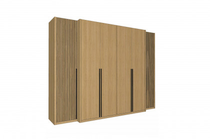 Siena von Rietberger - Kleiderschrank Eiche Furnier mit Deepline-Akzent