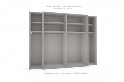 Siena von Rietberger - Kleiderschrank Eiche Furnier mit Deepline-Akzent