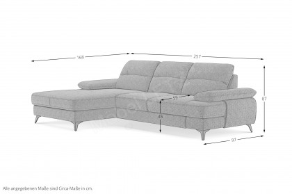 Flavia von COTTA - Couchgarnitur links sand