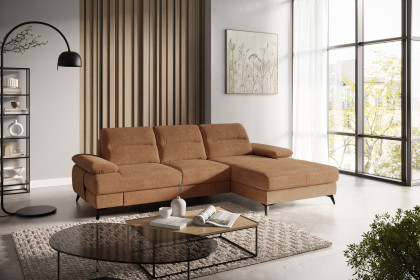Flavia von COTTA - Sofa rechts cognac