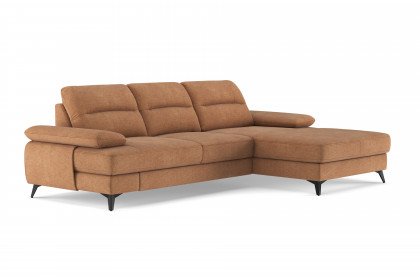 Flavia von COTTA - Sofa rechts cognac