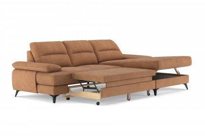 Flavia von COTTA - Sofa rechts cognac