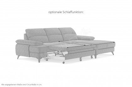 Flavia von COTTA - Sofa rechts cognac