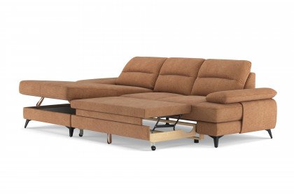 Flavia von COTTA - Sofa links cognac