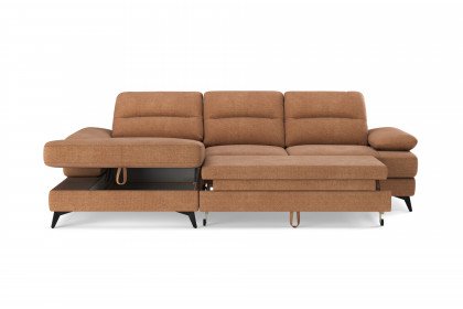 Flavia von COTTA - Sofa links cognac