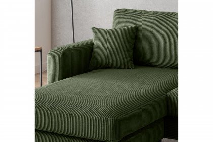 Eliza von Benformato - Polstersofa Ausführung links moosgrün