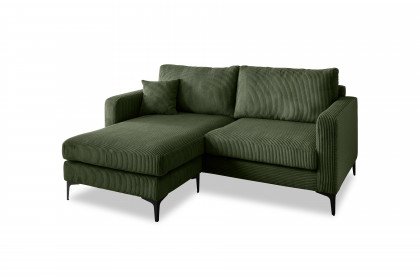 Eliza von Benformato - Polstersofa Ausführung links moosgrün