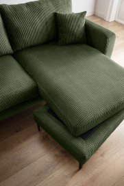 Eliza von Benformato - Polstersofa Ausführung rechts moosgrün
