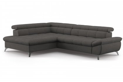 Apollo-LE25 von COTTA - Eckgarnitur links dark-grey