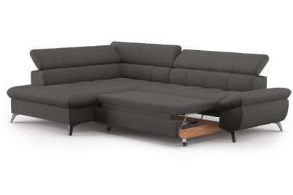 Apollo-LE25 von COTTA - Eckgarnitur links dark-grey