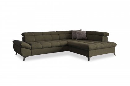 Apollo-LE25 von COTTA - Ecksofa rechts forest