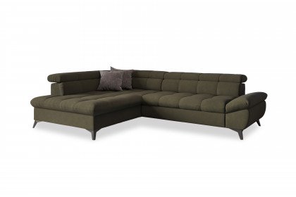 Apollo-LE25 von COTTA - Ecksofa links forest