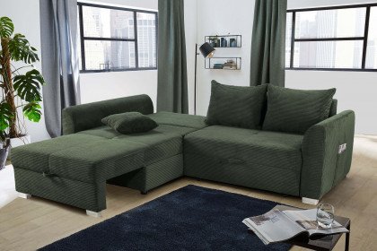 Boomer von Job - Ecksofa Ausführung links grün