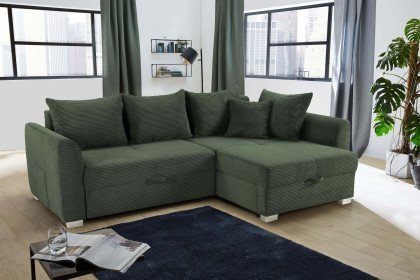 Boomer von Job - Ecksofa Ausführung rechts grün