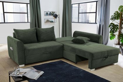 Boomer von Job - Ecksofa Ausführung rechts grün