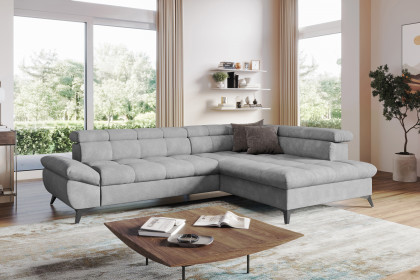 Apollo-LE25 von COTTA - Polstersofa rechts silver