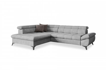 Apollo-LE25 von COTTA - Polstersofa links silver