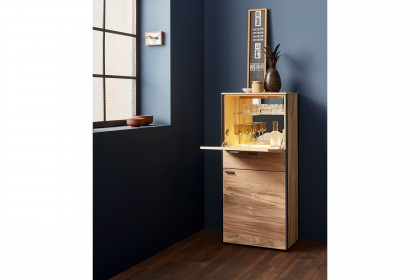 Andra-living von SCHÖNER WOHNEN - Highboard Eiche/ anthrazit mit Beleuchtung