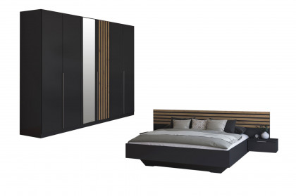Lamella von Rauch Blue - Schlafzimmer dunkelgrau - Eiche Artisan