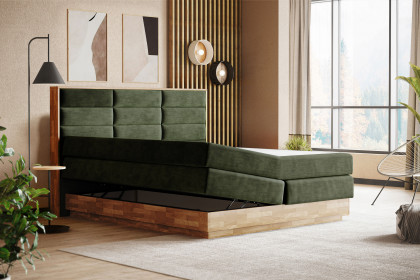 Incana II von COTTA - Boxspringbett 180 x 200 cm hunter mit Bettkasten