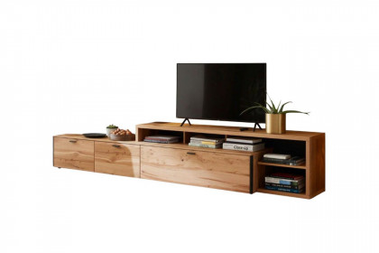 Andra-living von SCHÖNER WOHNEN - Lowboard Eiche rustico/ anthrazit