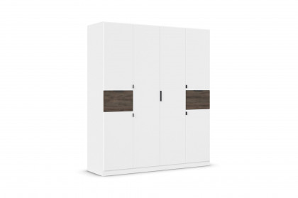 Ticao von Rauch Blue - Kleiderschrank weiß - Atlantic Oak dunkel