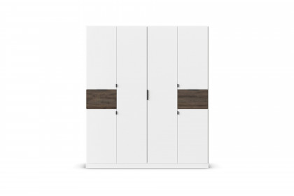 Ticao von Rauch Blue - Kleiderschrank weiß - Atlantic Oak dunkel