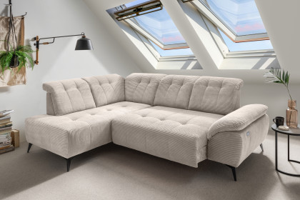Fiore-LE25 von Benformato - Ecksofa Ausführung links beige