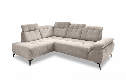 Fiore-LE25 von Benformato - Ecksofa Ausführung links beige