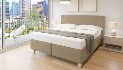 Aktionsbett von Abrilux - Boxspringbett sand