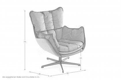 Jules von designwerk - Einzelsessel grey