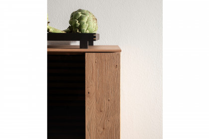 Yonna von SCHÖNER WOHNEN - Highboard Kerneiche natur/ Lamellen 