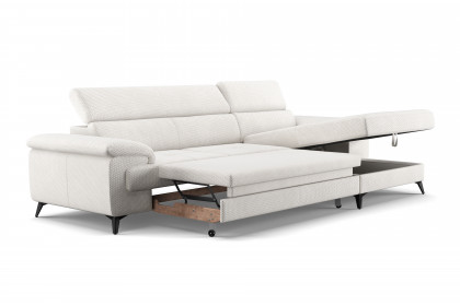 Astra-LE25 von COTTA - Ecksofa rechts cream