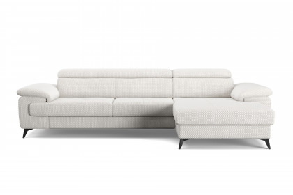 Astra-LE25 von COTTA - Ecksofa rechts cream