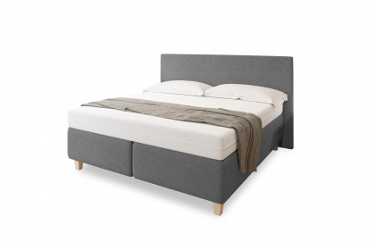 Aktionsbett von Abrilux - Boxspringbett grau
