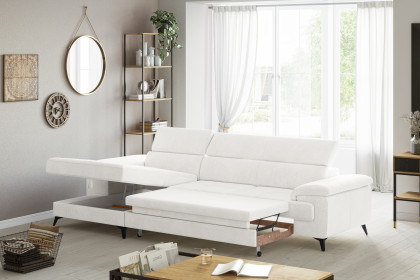 Astra-LE25 von COTTA - Ecksofa links cream
