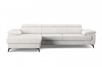 Astra-LE25 von COTTA - Ecksofa links cream