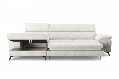 Astra-LE25 von COTTA - Ecksofa links cream