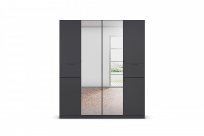 Ticao von Rauch Blue - Schrank grau-metallic mit Spiegel
