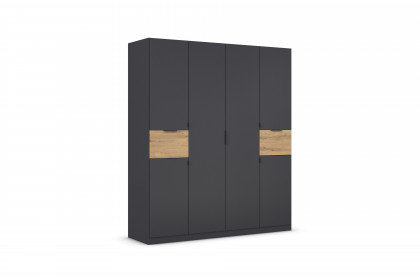 Ticao von Rauch Blue - Schrank grau-metallic - Eiche Artisan