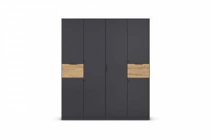 Ticao von Rauch Blue - Schrank grau-metallic - Eiche Artisan