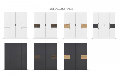 Ticao von Rauch Blue - Schrank grau-metallic - Eiche Artisan