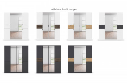 Ticao von Rauch Blue - Schrank grau-metallic - Eiche Artisan